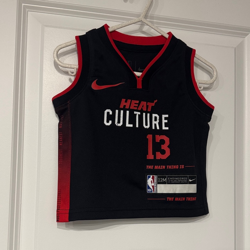 Nike NBA Miami Heat Baby Infant Bam Adebayo #13 Jersey 12 month